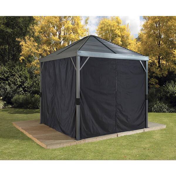 Sojag 10 Ft W X H Curtains Set, Replacement Privacy Curtains For 10×10 Gazebo