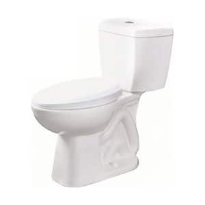 Stealth 2-piece 0.8 GPF Ultra-High-Efficiency Single Flush Elongated Toilet in White, Seat Included (3-Pack)
