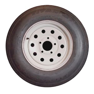 Economy Bias Tire and Wheel ST205/75D14 C/5-Hole - Painted Silver Modular Rim