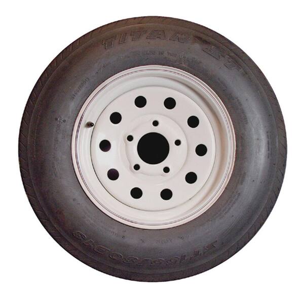 Americana Economy Bias Tire and Wheel ST205/75D14 C/5-Hole - Painted Silver Modular Rim