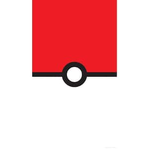RoomMates 108-in by 61.5-in Pokémon Pokeball Red and White Peel and Stick Mural