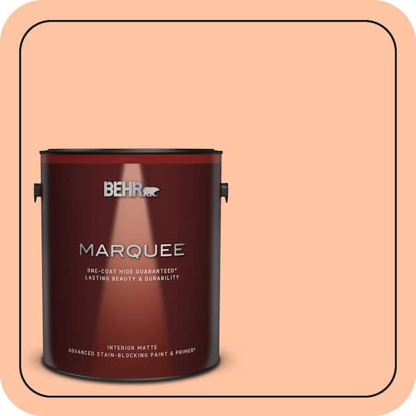 BEHR MARQUEE 1 gal. #P200-3 Tomorrows Coral Matte Interior Paint & Primer
