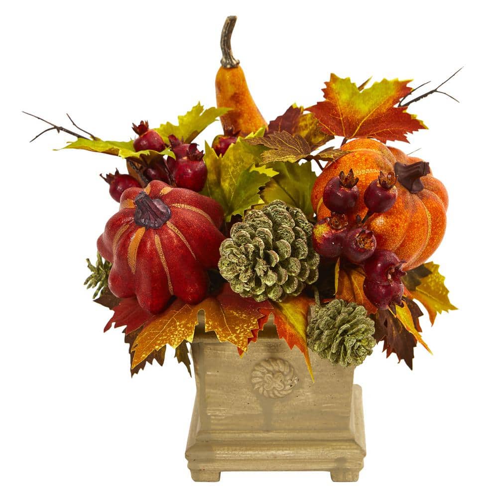 Pumpkin, Gourd, Berry and Maple Leaf Artificial Arrangement price history on PriceWatchPro