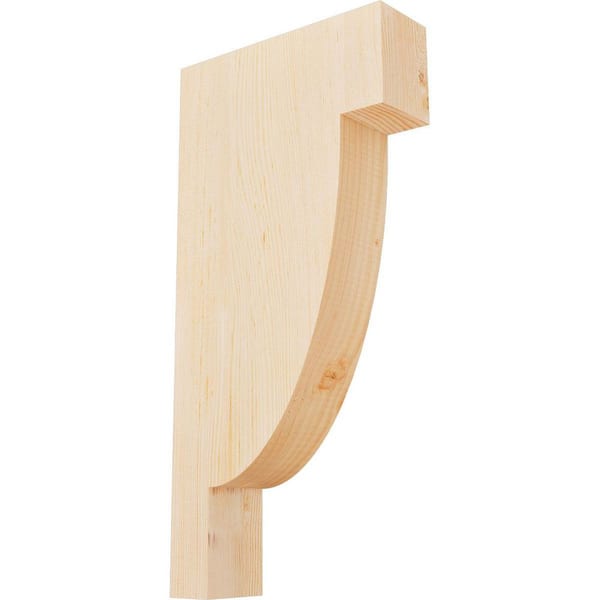 Ekena Millwork 3-1/2 in. x 12 in. x 24 in. Douglas Fir Alpine Smooth Corbel