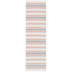 Montauk Red/Beige 2 ft. x 8 ft. Chevron Striped Runner Rug