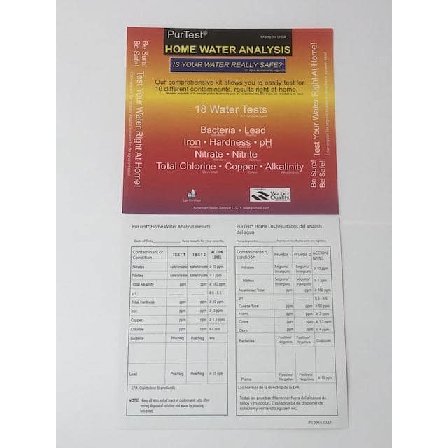Comprehensive Home Drinking Water Analysis Kit