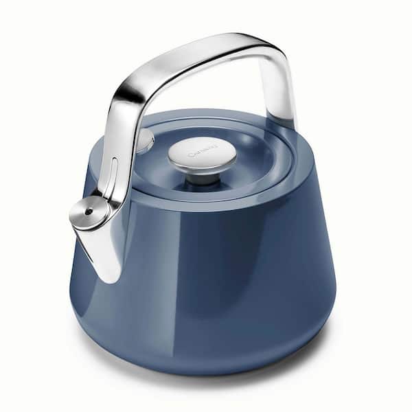 CARAWAY HOME Stovetop Whistling Tea Kettle in Navy