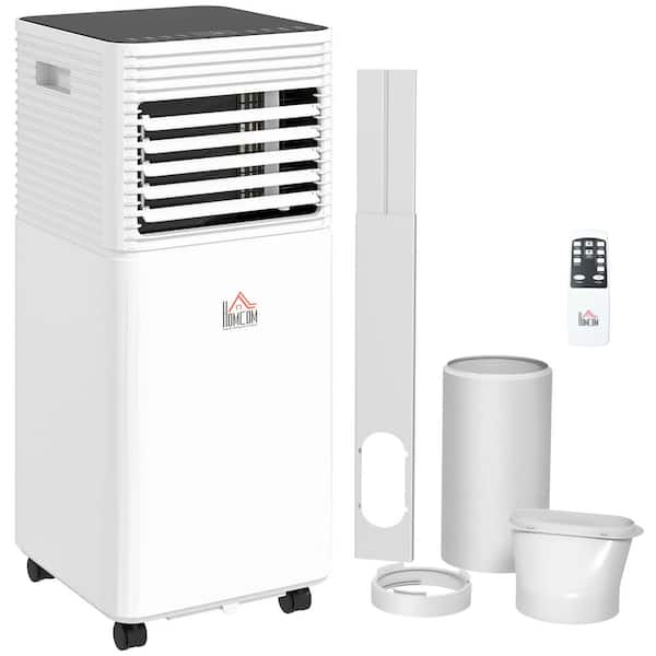 8000 BTU Mobile Portable Air Conditioner for Cooling, Dehumidifier, and Ventilating, for Home Office, Black