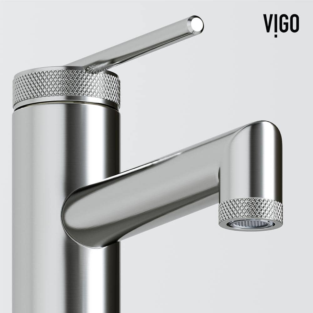 Sterling Brushed Nickel Single Handle Bathroom Faucet