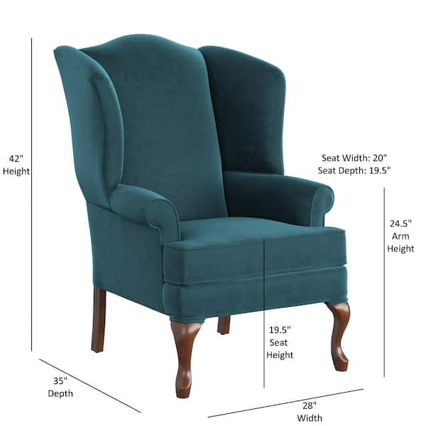 Elizabeth Ocean Wingback Chair 7000 12 The Home Depot