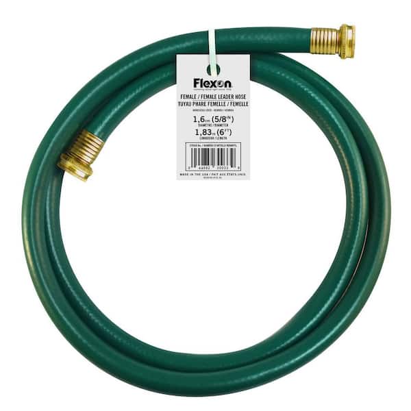 Female & Female 5/8 in. D x 6 ft. L Light Duty Leader Hose