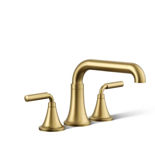 KOHLER Tone 2-Handle Tub Faucet Trim Kit in Vibrant Brushed Moderne Brass