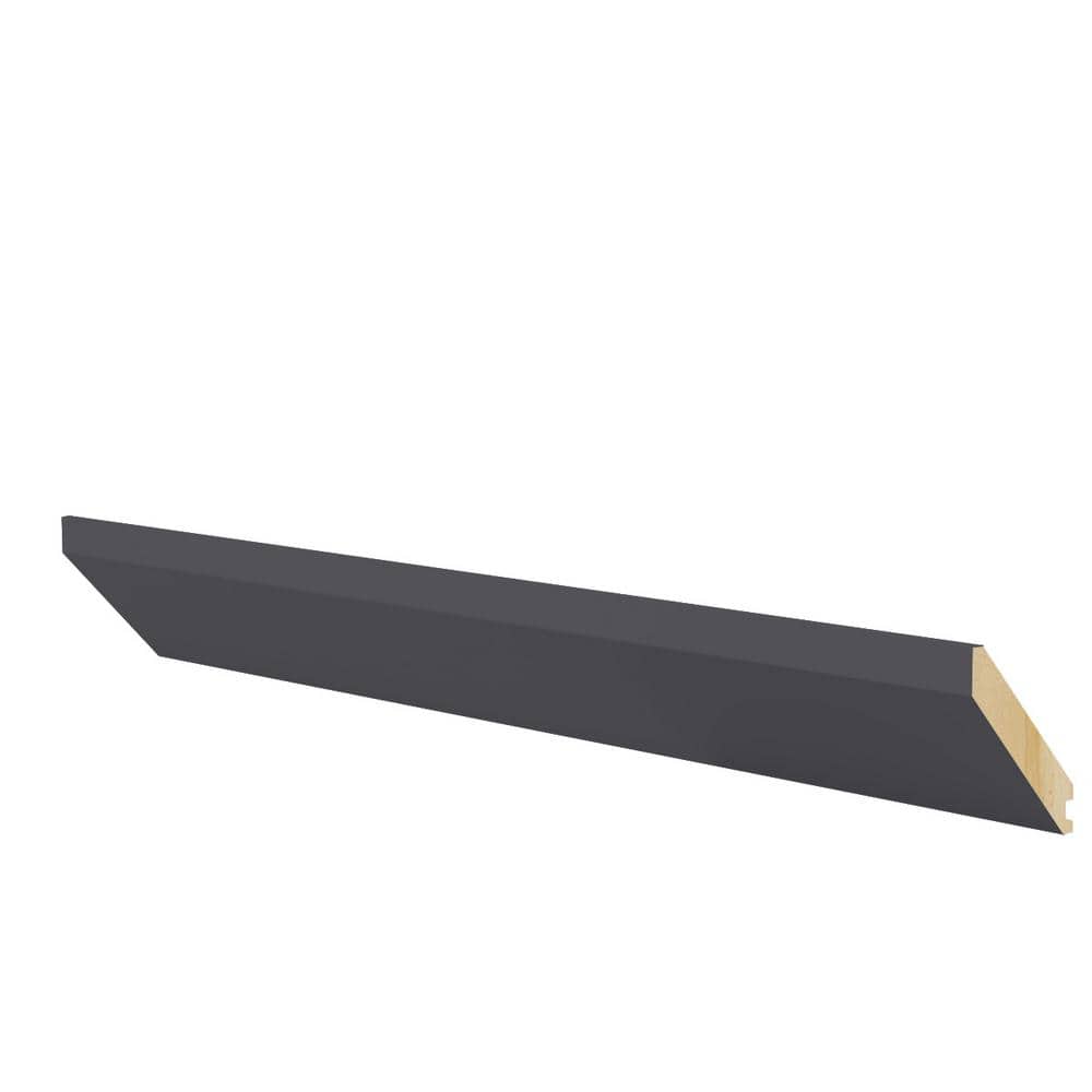 Washington 2.75 in. W x 3.25 in. D x 96 in. H Valiant Onyx Crown Cabinet Fi