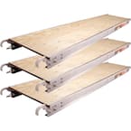 10 ft. x 19 in. Aluminum Platform with Plywood Deck for Standard and Arched Scaffolding Frames (Pack of 3)