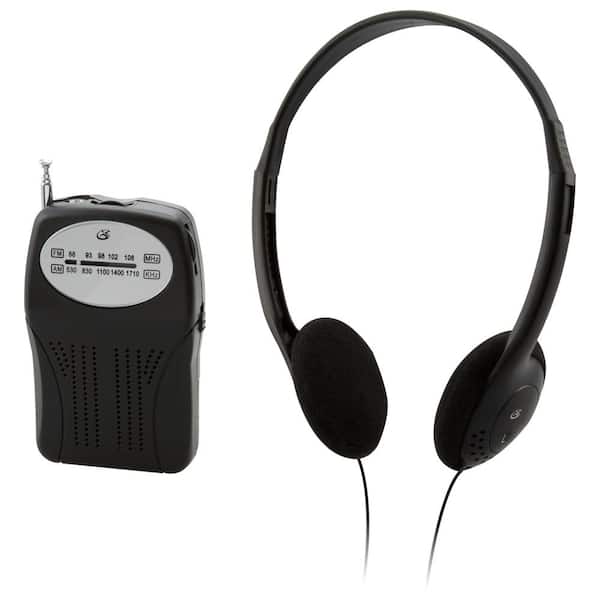 Earbud Headphone New FM Wireless Audio Receiver/Scan Radio Pocket Compact