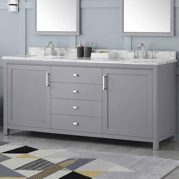 Pebble Grey Bathroom Cabinet   Rispa