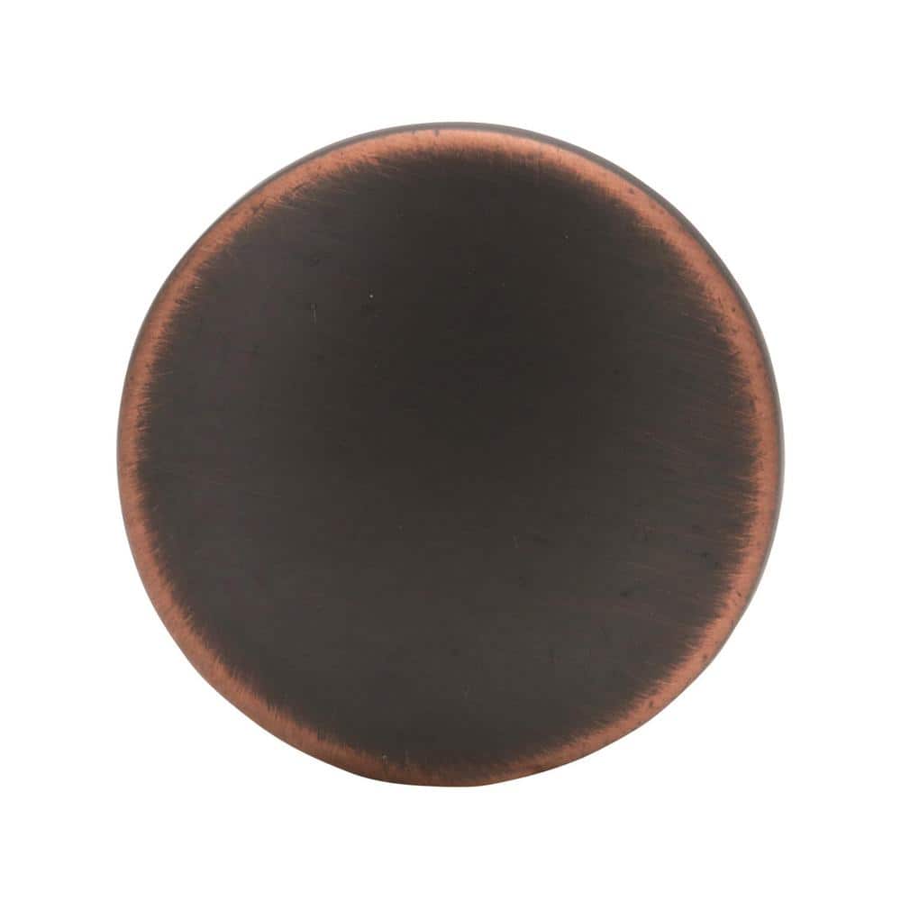Oil Rubbed Bronze Round Cabinet Knob with Mounting Hardware