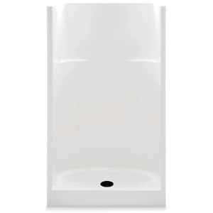 Everyday AcrylX 36 in. x 36 in. x 72 in. 1-Piece Shower Stall with Center Drain in White