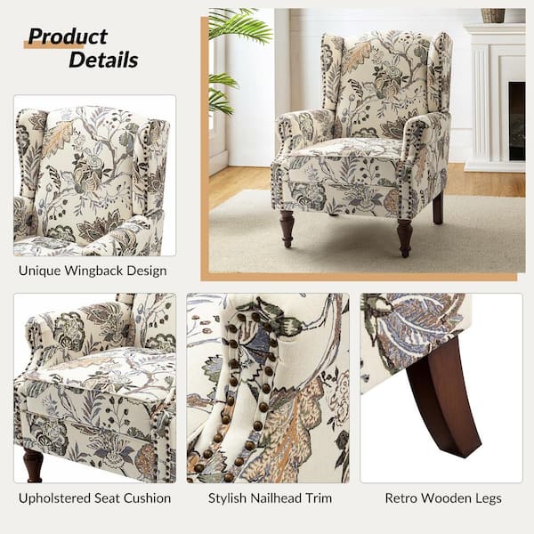 Butterfly wingback outlet chair