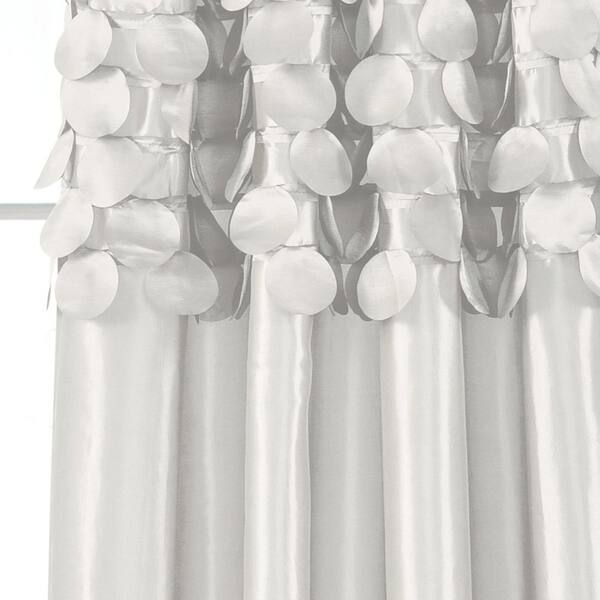 54x95 Light Filtering Linen Window Curtain Panel White