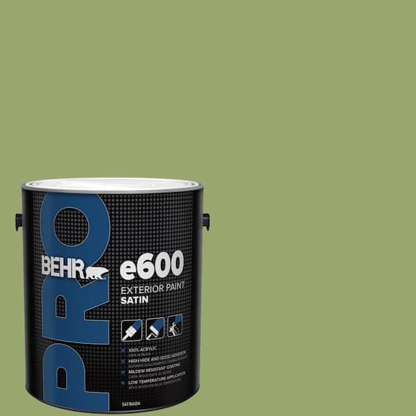 BEHR PRO 1 gal. #MQ4-43 Green Plaza Satin Exterior Paint