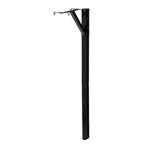Architectural Mailboxes Steel Drive-in, Top Mount, Mailbox Post Kit, Black