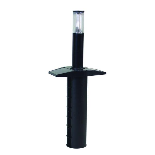 Solar IQ Outdoor Black Retractable Solar Pathway Lights (Set of 2)