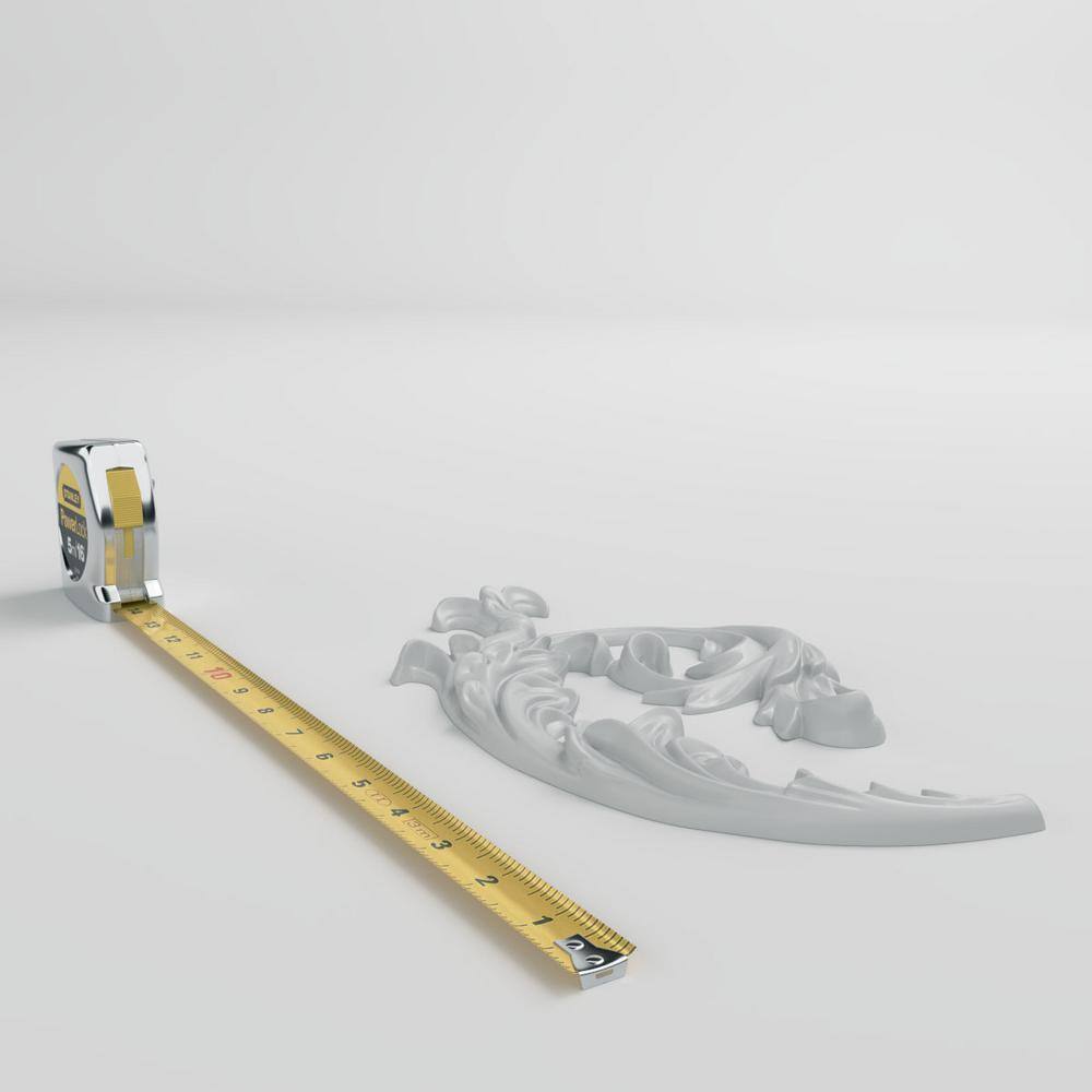 Lauren 12'' White Primed Urethane Onlay Scroll