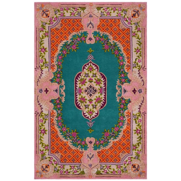 SAFAVIEH Bellagio Blue/Pink 5 ft. x 8 ft. Area Rug