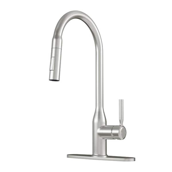 Casainc Single Handle Pull Down Sprayer Kitchen Faucet With Advanced Spray Pull Out Spray Wand