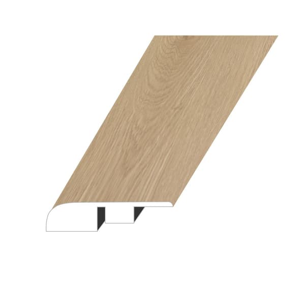 Pacific Beige 0.6 in. Thick x 1.4 in. W x 94.5 in. L Embossed Wood Look Waterproof Laminate End Cap Molding