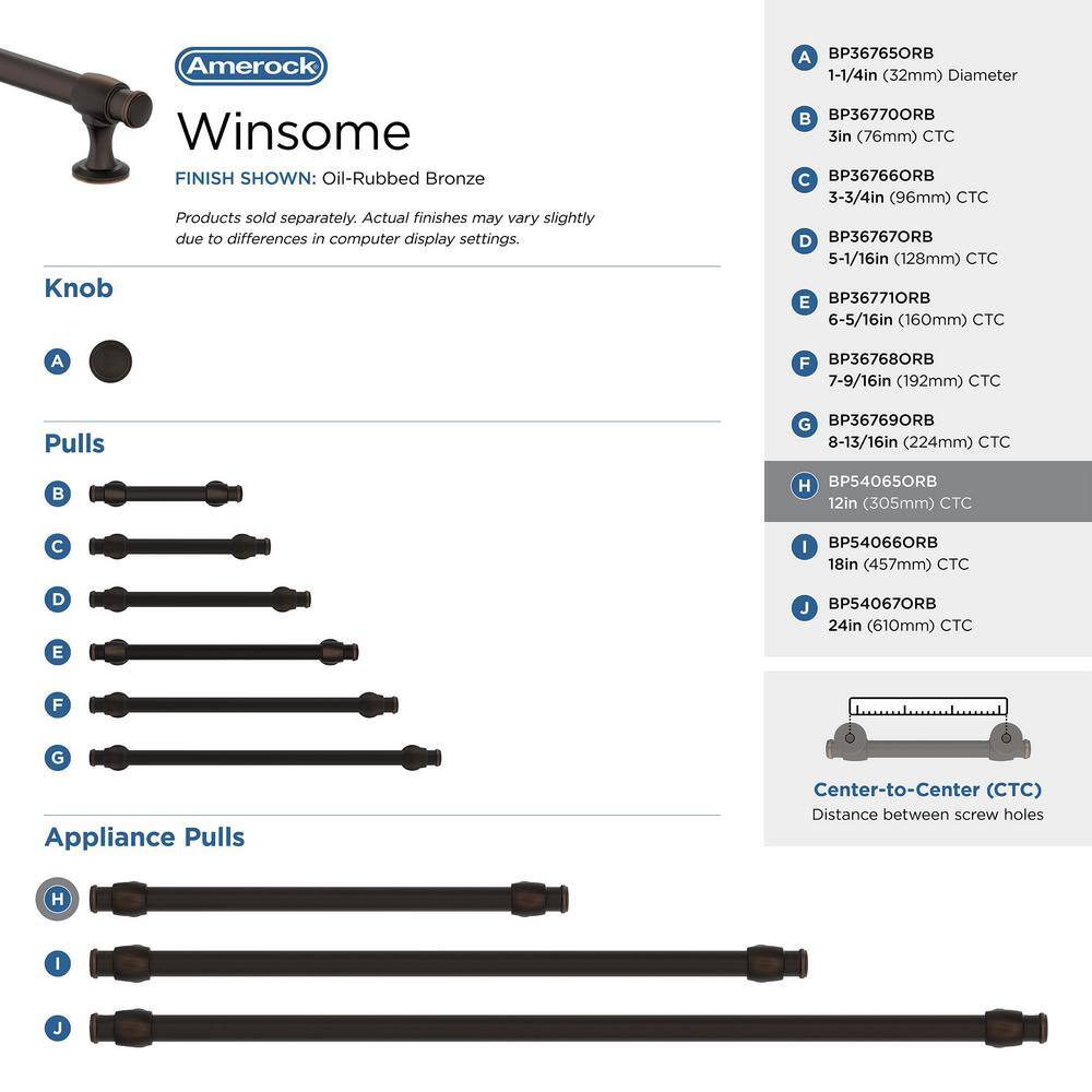 Oil Rubbed Bronze 14.5" Appliance Pull with Mounting Hardware