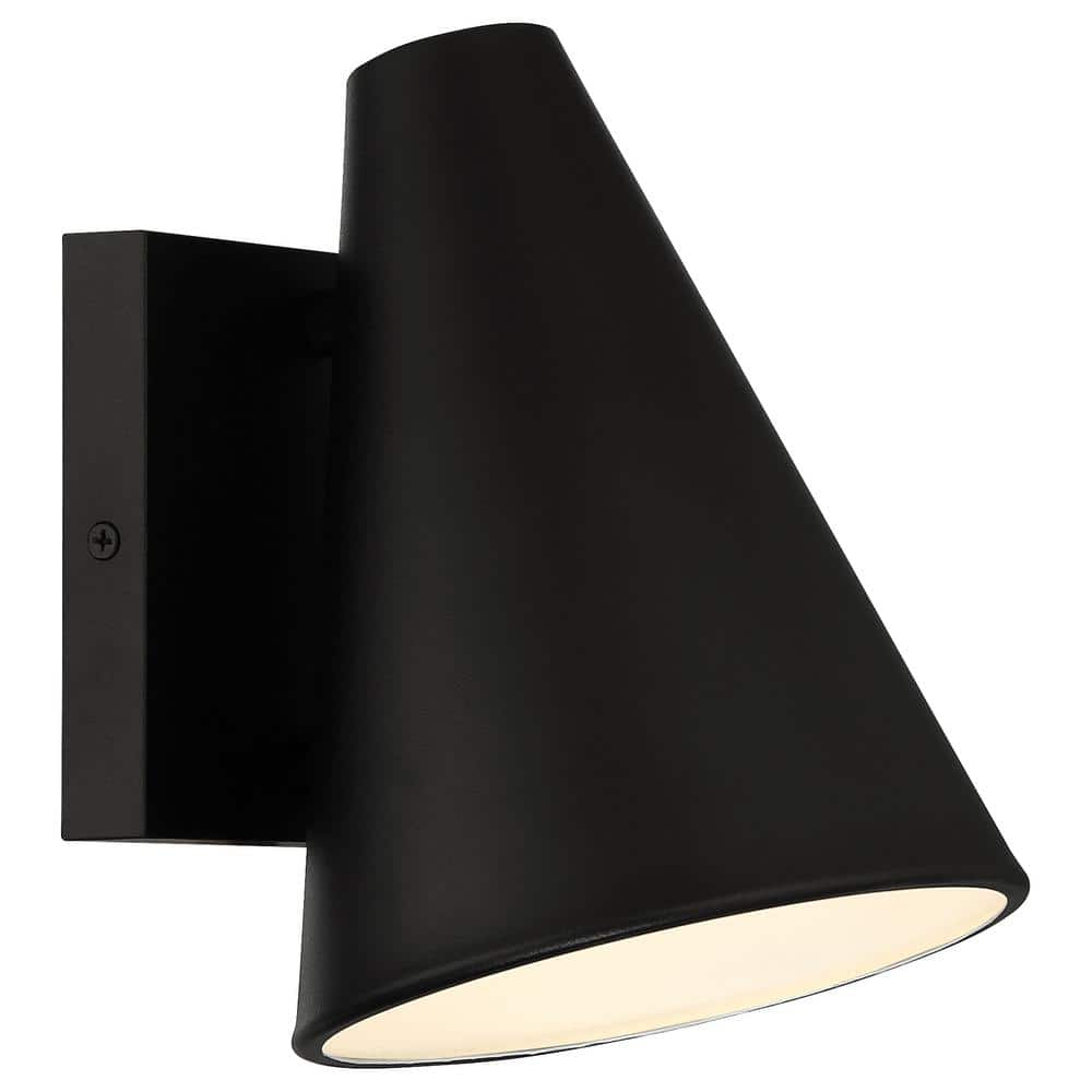 Access Lighting 1-Light Black LED Outdoor Wall Lantern Sconce (1-Pack) -  20143LEDDMG-BL