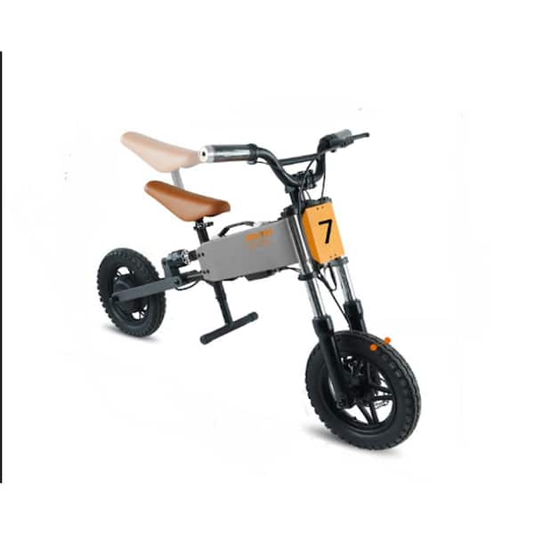 Zeus & Ruta 12 in. Children's Outdoor Off-Road Electric Bicycle in Gray