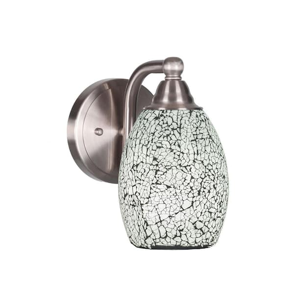 Unbranded Madison 5 in. 1-Light Brushed Nickel Wall Sconce with Standard Shade