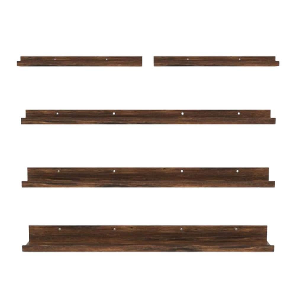 36 in. W x 6 in. D Brown Wood Large Floating Shelves Decorative Wall Shelf 