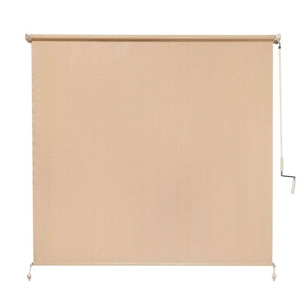 Coolaroo Wand Operated Outdoor Roller Shade; 90% UV Block  6  x 6   Southern Sunset