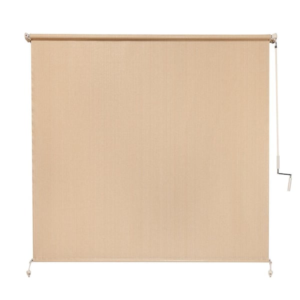 Coolaroo Southern Sunset UV Blocking Fade Resistant Fabric Exterior Roller Shade 72 in. W x 72 in. L