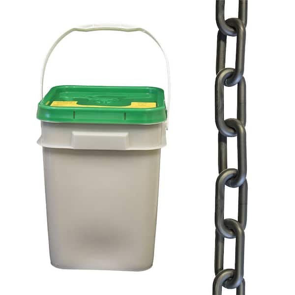 1.5 in. (#6, 38 mm) x 300 ft. Pail Silver Plastic Chain