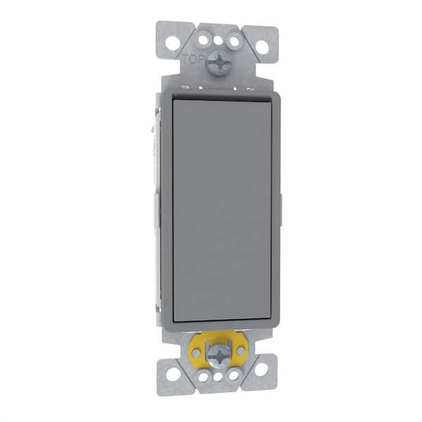 Square D X Series 15-Amp Single-Pole Momentary Rocker Switch Back
