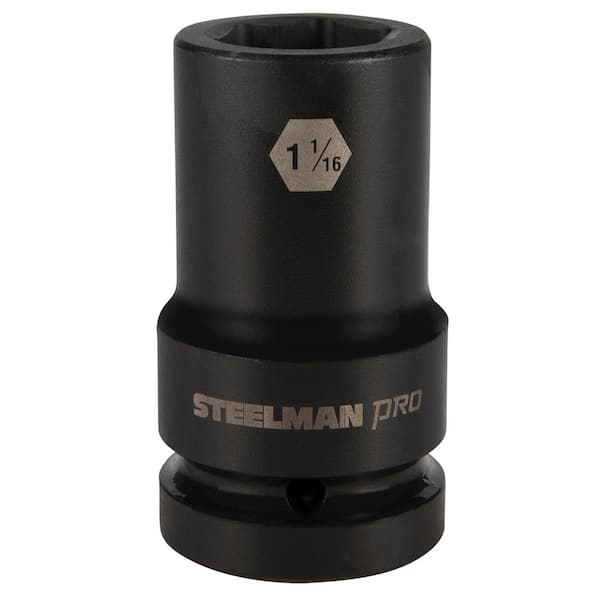 STEELMAN PRO 1 in. x 1-1/16 in. 6 Point Drive Impact Thin Wall Deep Socket