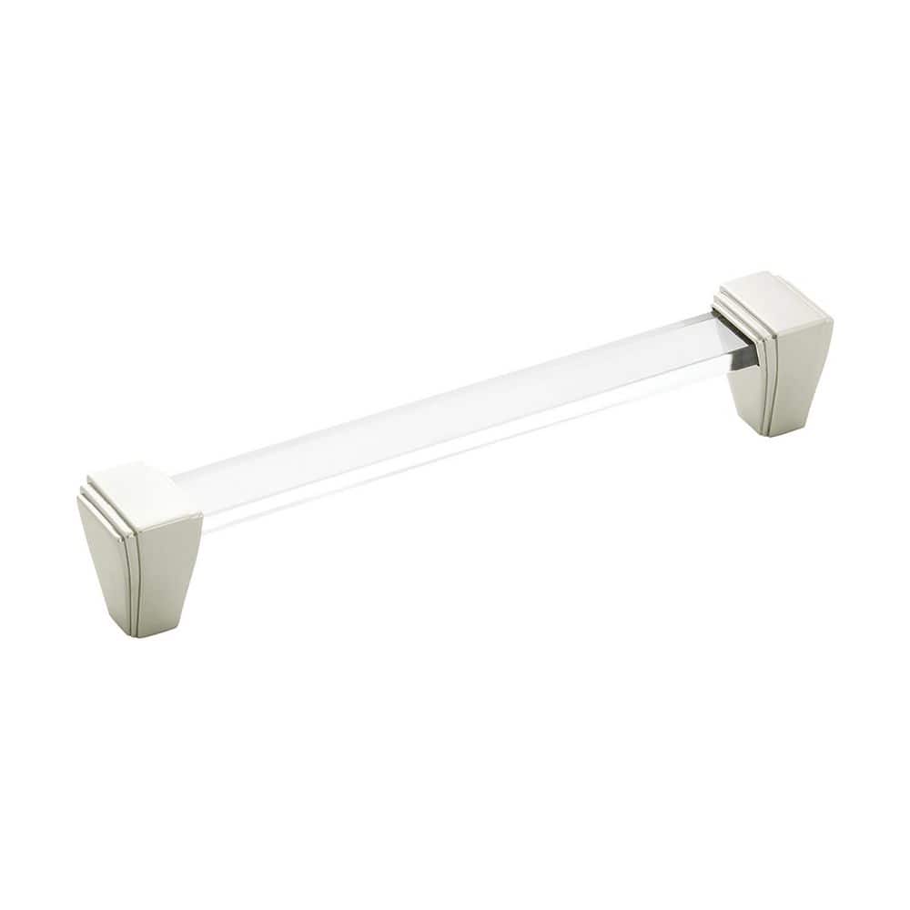 Belleclaire Collection Pull 6-5/16 in. (160 mm) Center to Center Crysacrylic with Polished Nickel Bar Cabinet Pull price history on PriceWatchPro