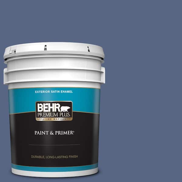 BEHR PREMIUM PLUS 5 gal. #610D-6 Enduring Satin Enamel Exterior Paint & Primer