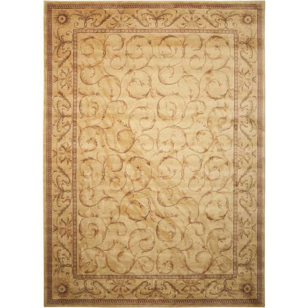 Somerset Ivory 10 ft. x 13 ft. Bordered Traditional Area Rug