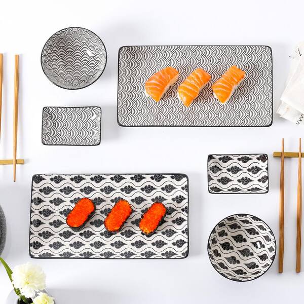 vancasso Haruka 8-Piece Sushi Set Gift Box Porcelain Japanese