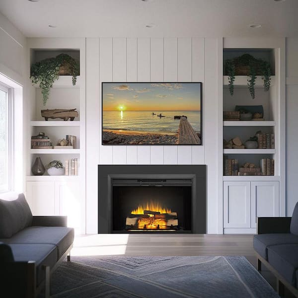Legend Flame Damon 39 in. Electric Fireplace Insert with Trim Kit