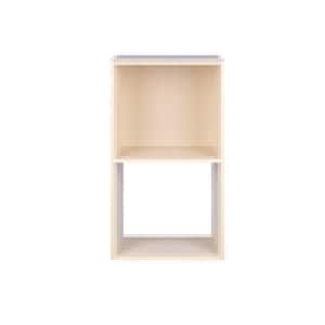 Open and Enclosed 2 MDF Oak Cube Organizer
