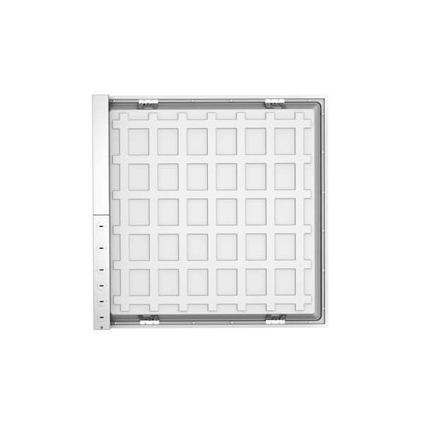 HALCO LIGHTING TECHNOLOGIES 24 in. x 24 in. 20/30/35-Watt 2454-4044 Lumens White Integrated LED Flat Panel Backlit, Color Selectable 3500 4000 5000K