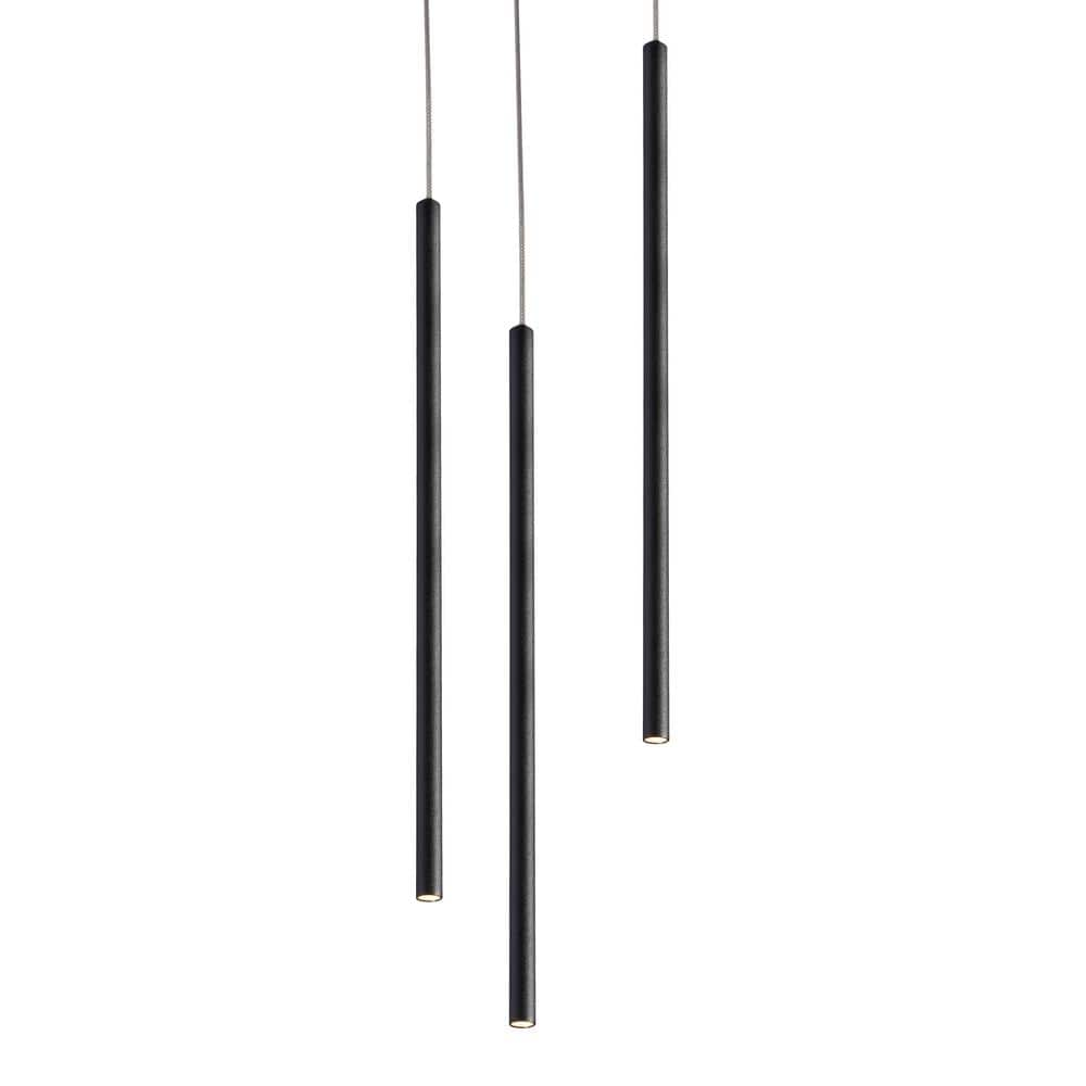 AFX Point 9-Watt Integrated LED Black Pendant with Steel Shade ...