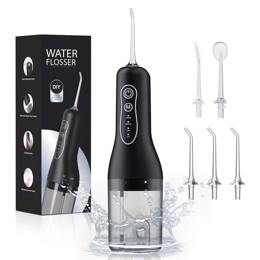 Portable Water Flosser with 4 Modes and DIY Strength, 260ML Tank, 40-Day Battery for Home and Travel Oral Care price history on PriceWatchPro